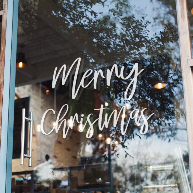 Autocollant Pour Fenêtre Joyeux Noël | Clôture de fenêtre de vacances (Créateur téléchargé)