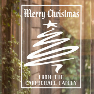Autocollant Pour Fenêtre Joyeux Noël De La Décoration Familiale