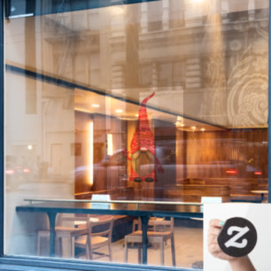 Autocollant Pour Fenêtre Joyeux Noël mignon Gnome