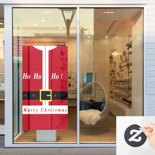 Autocollant Pour Fenêtre Joyeux Noël - Père Noël - Cadeaux Pour Tous (Vitrine du magasin)