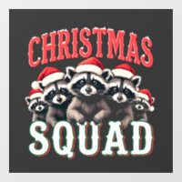 Joyeux Noël Raccoon Santa Hat Amateurs