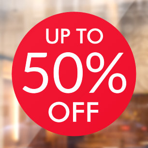 Autocollant Pour Fenêtre Jusqu'à % personnalisé de vente ronde signe de fer