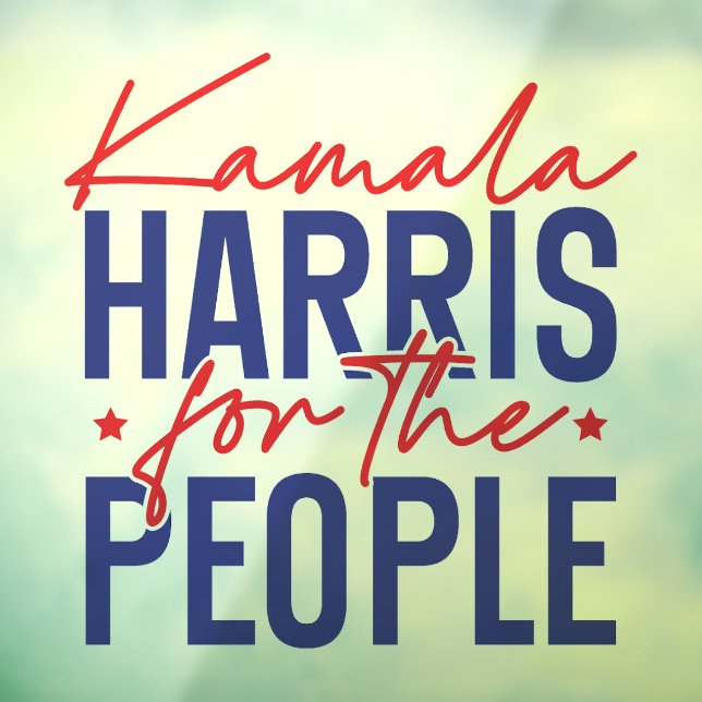 Autocollant Pour Fenêtre Kamala Harris (Feuille 3)