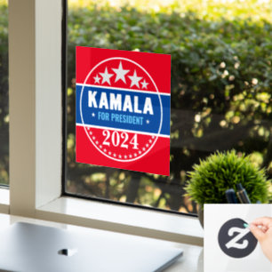 Autocollant Pour Fenêtre Kamala Harris 2024 Présidente
