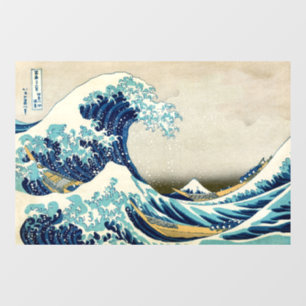 Autocollant Pour Fenêtre Katsushika Hokusai - La Grande vague au large de K