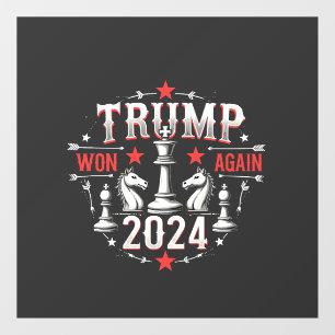 Autocollant Pour Fenêtre La Fière Maga Trump remporte à nouveau la Journée