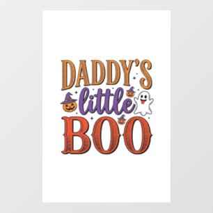 Autocollant Pour Fenêtre La petite Boo vintage d'Halloween de papa