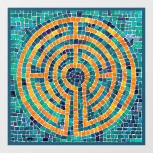 Autocollant Pour Fenêtre LABYRINTH II 12x12 Clôture de fenêtre