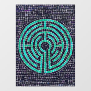 Autocollant Pour Fenêtre LABYRINTH III 8x11 Cling de fenêtre