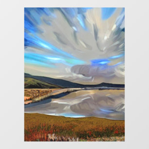 AUTOCOLLANT POUR FENÊTRE LACS