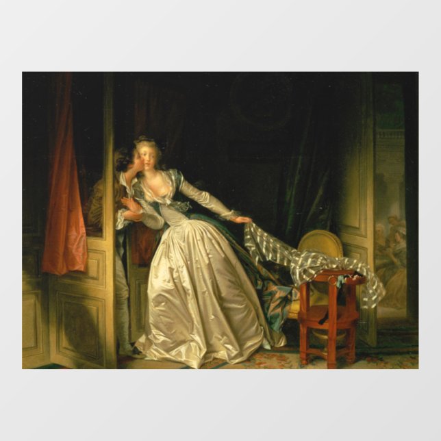 Autocollant Pour Fenêtre Le Baiser volé Fragonard (Feuille)