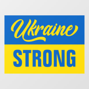 Autocollant Pour Fenêtre Le drapeau ukrainien fort