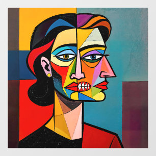 Autocollant Pour Fenêtre Le Masque et le Monstre - Portrait d'un Trompeur