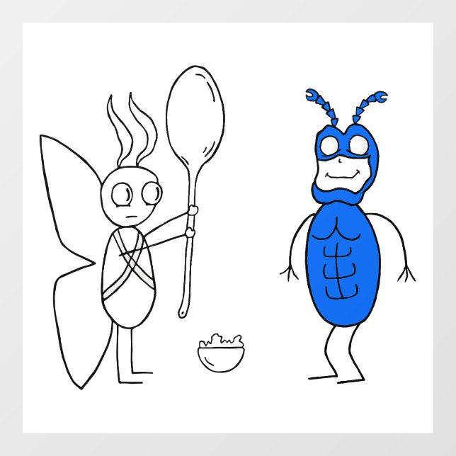 Autocollant Pour Fenêtre Le SPOOOOOONNNN Est Trop Grand (Feuille)