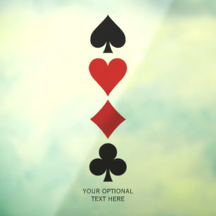 Autocollant Pour Fenêtre Lecteur de carte texte personnalisée