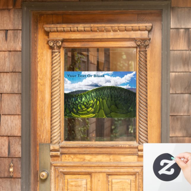 Autocollant Pour Fenêtre Les Collines Vertes De La Terre (Porte d'accueil)
