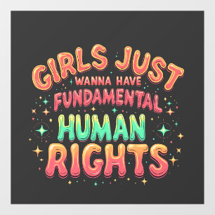 Autocollant Pour Fenêtre Les filles veulent juste avoir l'égalité humaine f