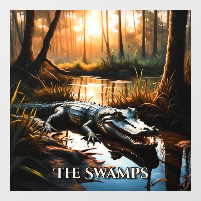 Autocollant Pour Fenêtre Les Swamps (Feuille)