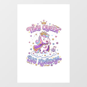 Autocollant Pour Fenêtre Licorne Petite Reine Grand Royaume Idée Cadeau Aut