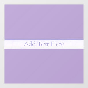 Autocollant Pour Fenêtre Lila clair violet élégant personnalisable