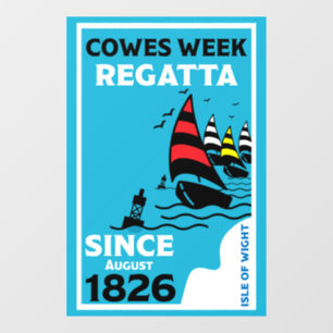 Autocollant Pour Fenêtre L'Île Des Cowes De White Yacht Regatta