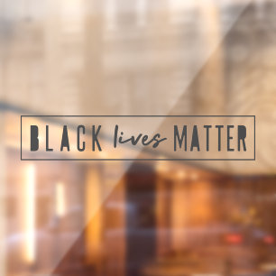 Autocollant Pour Fenêtre L'importance de la vie noire BLM Race Equality M