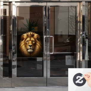Autocollant Pour Fenêtre LION DE JUDA GRANDE Autocollant de Fenêtre