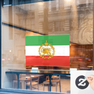 Autocollant Pour Fenêtre Lion national persan soleil avec couronne Pahlavi