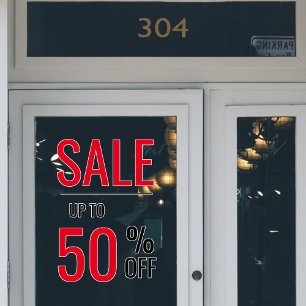 Autocollant Pour Fenêtre LIQUIDATION DE VENTE Jusqu'à 50 % DE RABAIS
