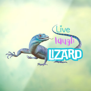 Autocollant Pour Fenêtre Live Laugh Lizard