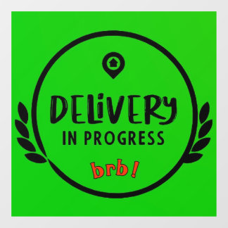 Autocollant Pour Fenêtre Livraison du conducteur de Gig en cours Parking Si