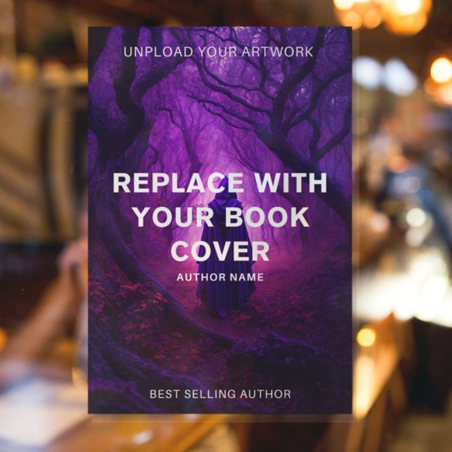 Autocollant Pour Fenêtre Livre Couverture l Promotional Author Signor Book (Créateur téléchargé)