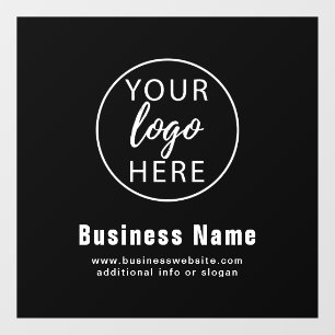 Autocollant Pour Fenêtre Logo Commercial Personnalisé Simple
