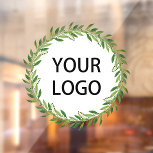 Autocollant Pour Fenêtre Logo de la couronne d'hiver de Noël 