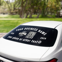 Logo de l'entreprise code qr Vinyl Car Truck Windo