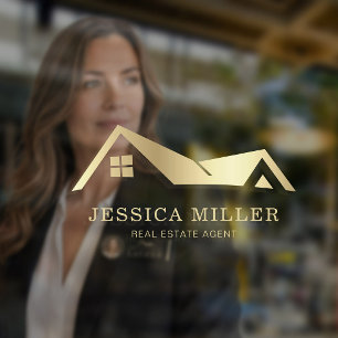 Autocollant Pour Fenêtre Logo de Realtor pour la promotion immobilière mode