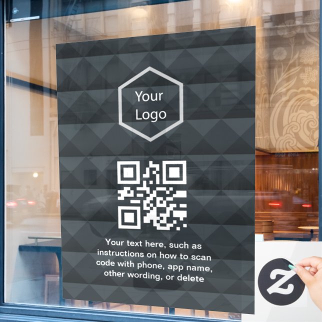 Autocollant Pour Fenêtre Logo d'entreprise commerciale professionnelle (Fenêtre de café)