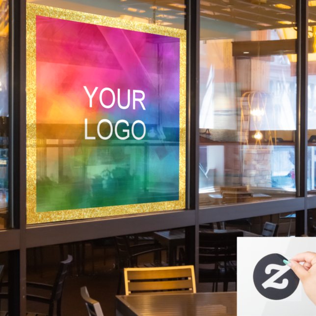 Autocollant Pour Fenêtre Logo d'entreprise Modèle tendance Parties scintill (Fenêtre du restaurant)