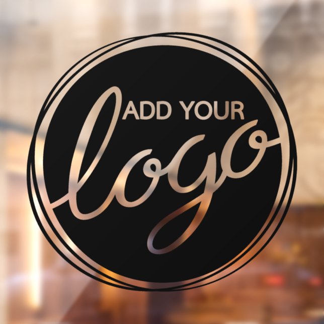 Autocollant Pour Fenêtre Logo d'entreprise personnalisé (Feuille 2)