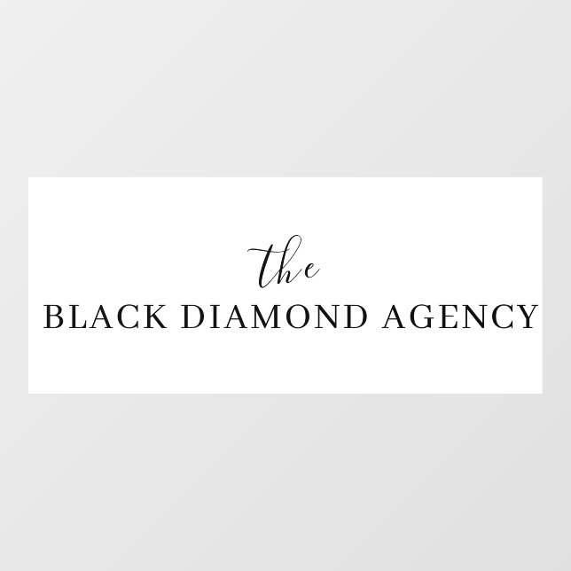 Autocollant Pour Fenêtre Logo d'entreprise personnalisé | Entreprise profes (Feuille)