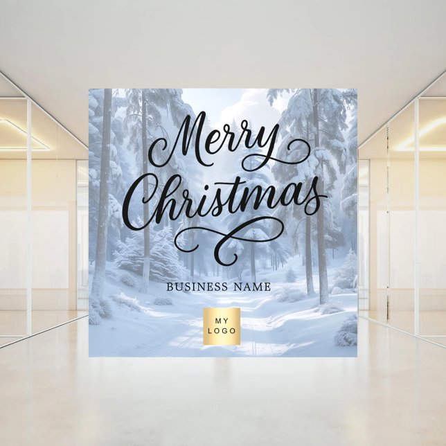 Autocollant Pour Fenêtre Logo d'entreprise pour le Noël et son pays merveil (Créateur téléchargé)