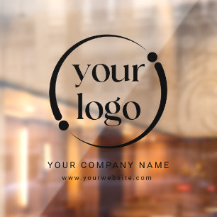 Autocollant Pour Fenêtre Logo d'entreprise professionnel moderne simple