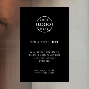 Autocollant Pour Fenêtre Logo d'entreprise Promotion minimale de style no
