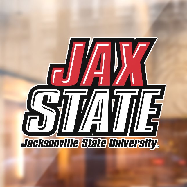 Autocollant Pour Fenêtre Logo d'état de Jacksonville State University JAX S (Feuille 2)