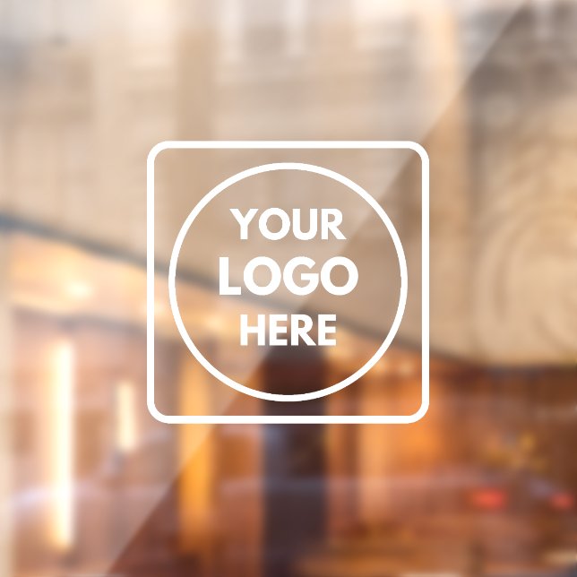 Autocollant Pour Fenêtre Logo personnalisé noir | Fenêtre d'entreprise pers (Feuille 2)