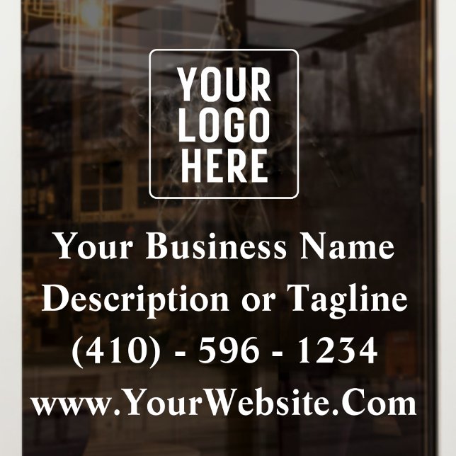 Autocollant Pour Fenêtre Logo Personnalisé Voiture Commerciale Publicité (Créateur téléchargé)