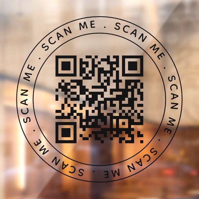 Autocollant Pour Fenêtre Logo professionnel minimaliste Code QR (Feuille 2)