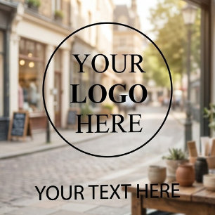 Autocollant Pour Fenêtre Logo Promotionnel Personnalisé – Aucune Commande M