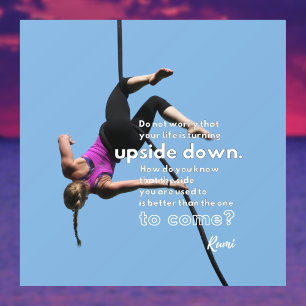 Autocollant Pour Fenêtre L'optimisme face au changement bleu