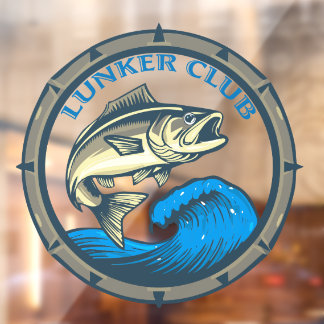 Autocollant Pour Fenêtre "Lunker Club" Fishing